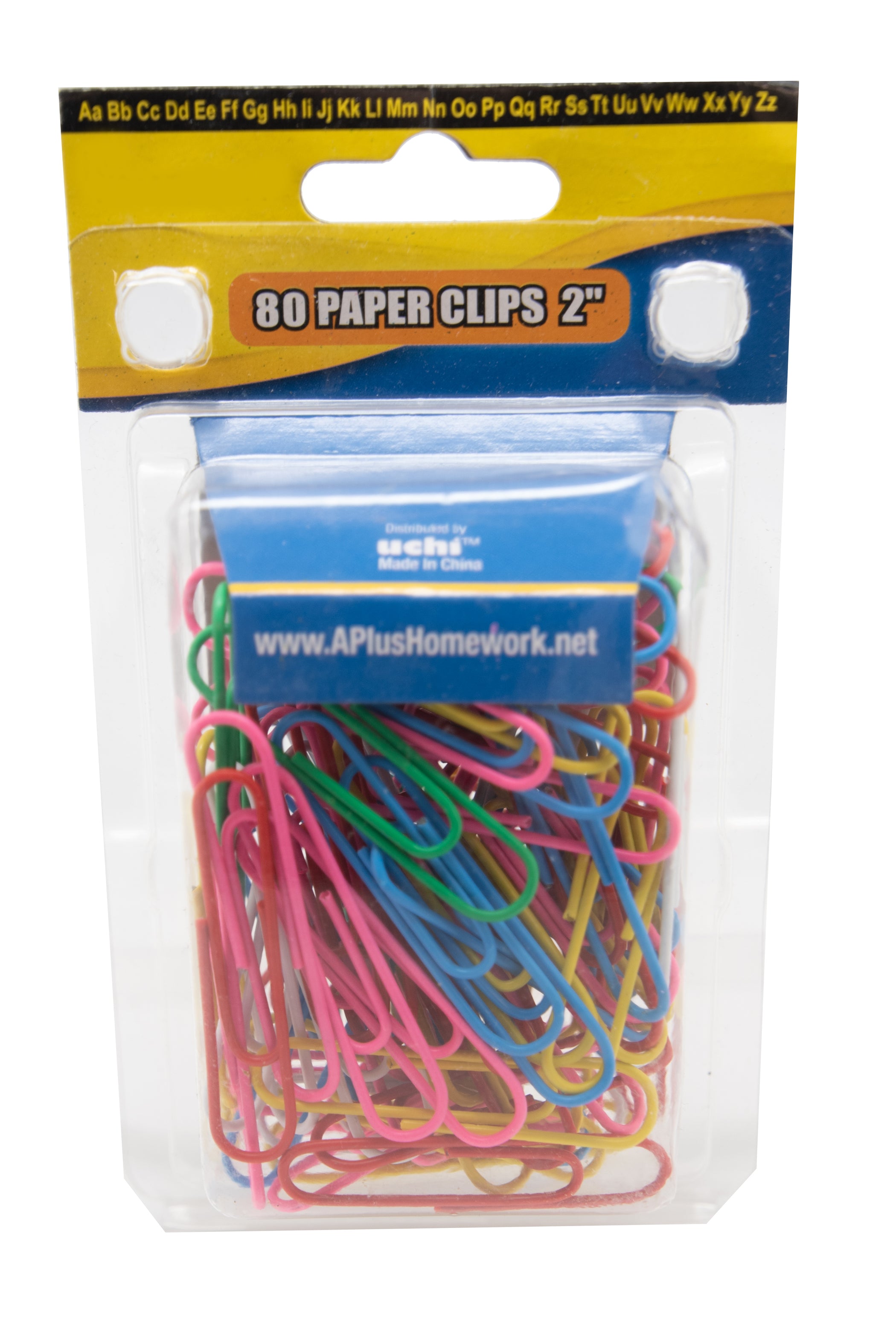 80 Count Coated Paper Clips — School Supply Boxes