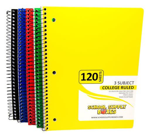 College Ruled 100 Sheet Composition Notebook — School Supply Boxes