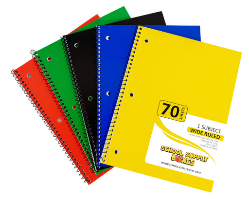 College Ruled 100 Sheet Composition Notebook — School Supply Boxes