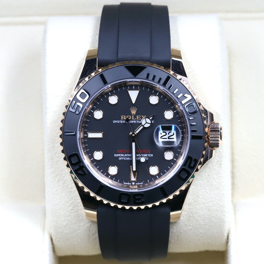 Rolex 126655 Yacht-Master 40 Oysterflex Black Dial – Newport Watch Club