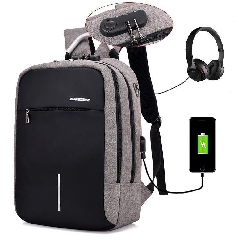 USB Port Anti-Theft Backpack – Pampas Fox Fitness