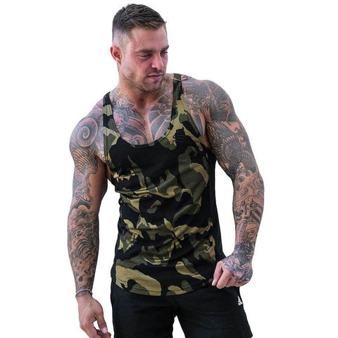 Quality Bodybuilding Camouflage Tank Top | Pampas Fox Fitness