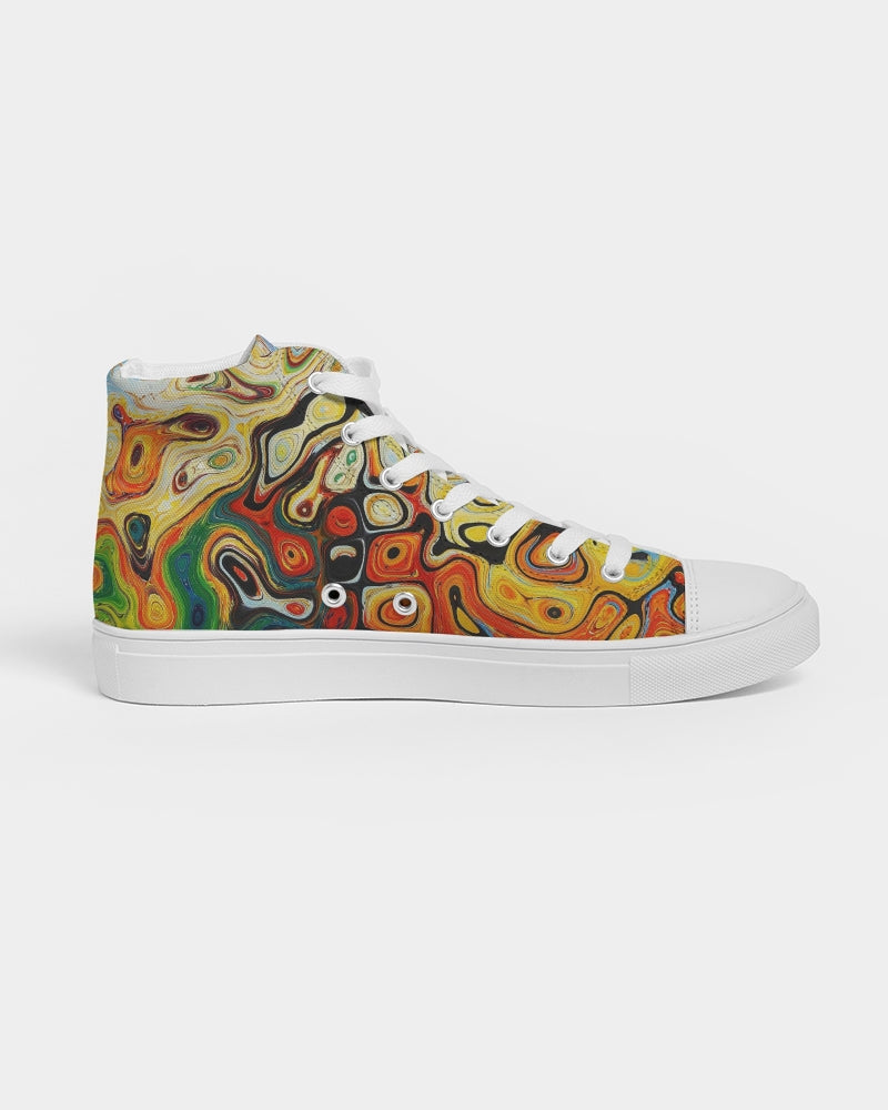 You Like Colors Women's Hightop Canvas Shoe DromedarShop.com Online Boutique