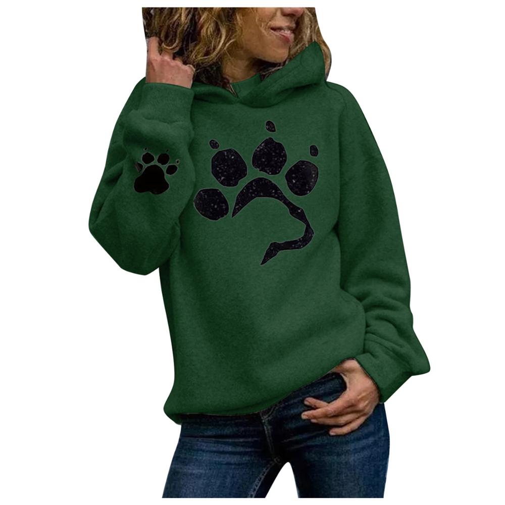 Dog paw Print Women's Hoodies | DromedarShop.com Online Boutique