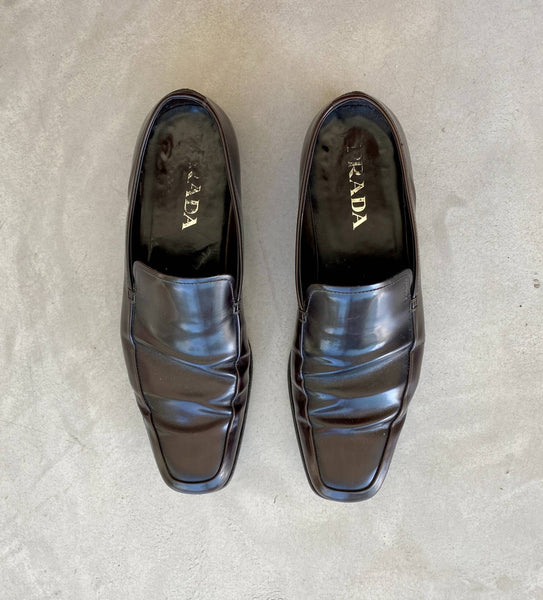 Prada brown loafers (Shoe 7 / 40) – Maven Collection