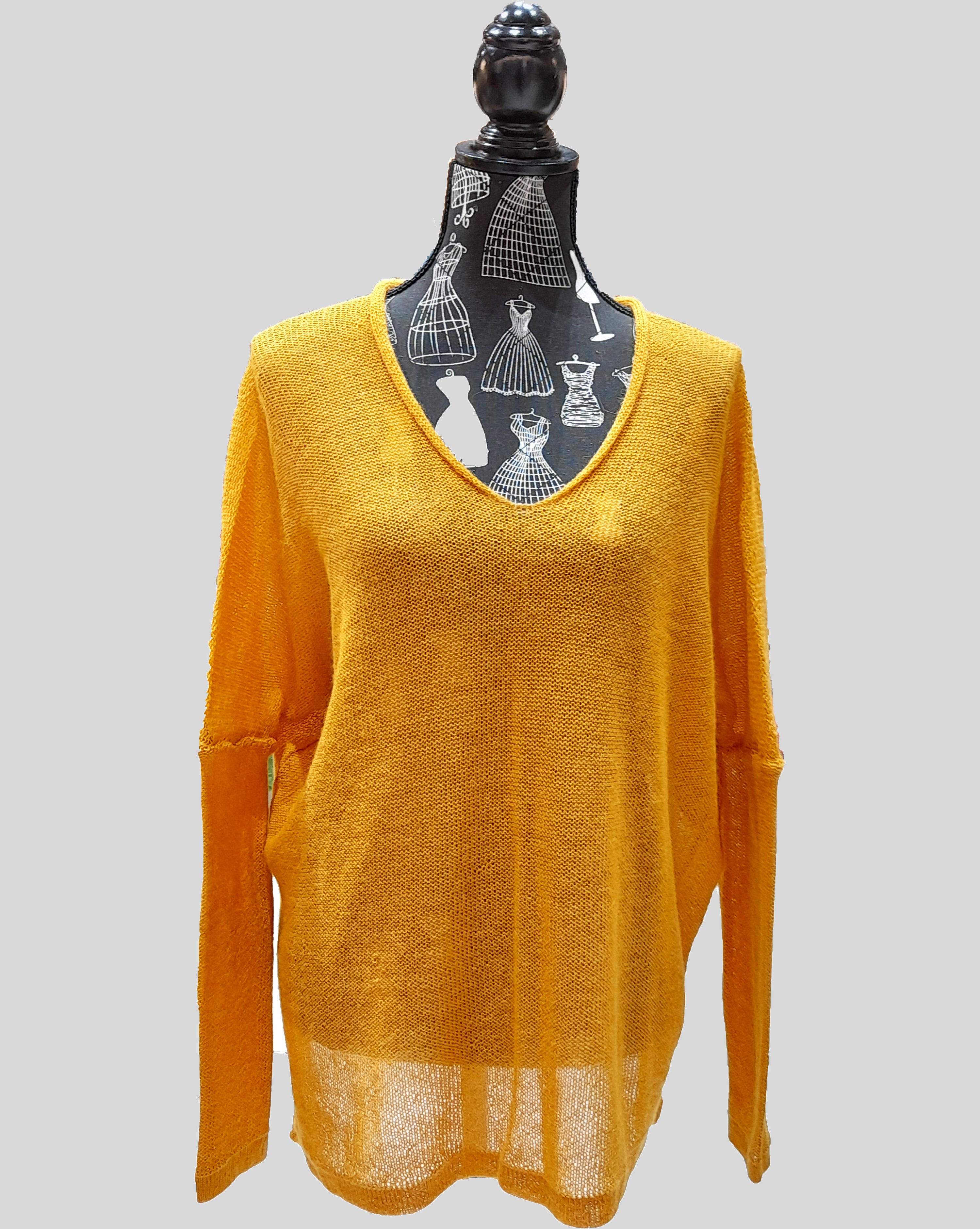 Eco Alpaca Mustard Bohemia Light Sweater