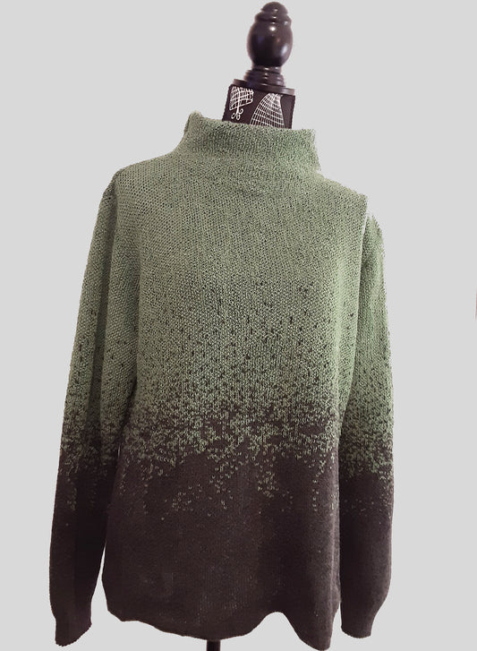 Alpaca jacquard sweater with cotton 53445