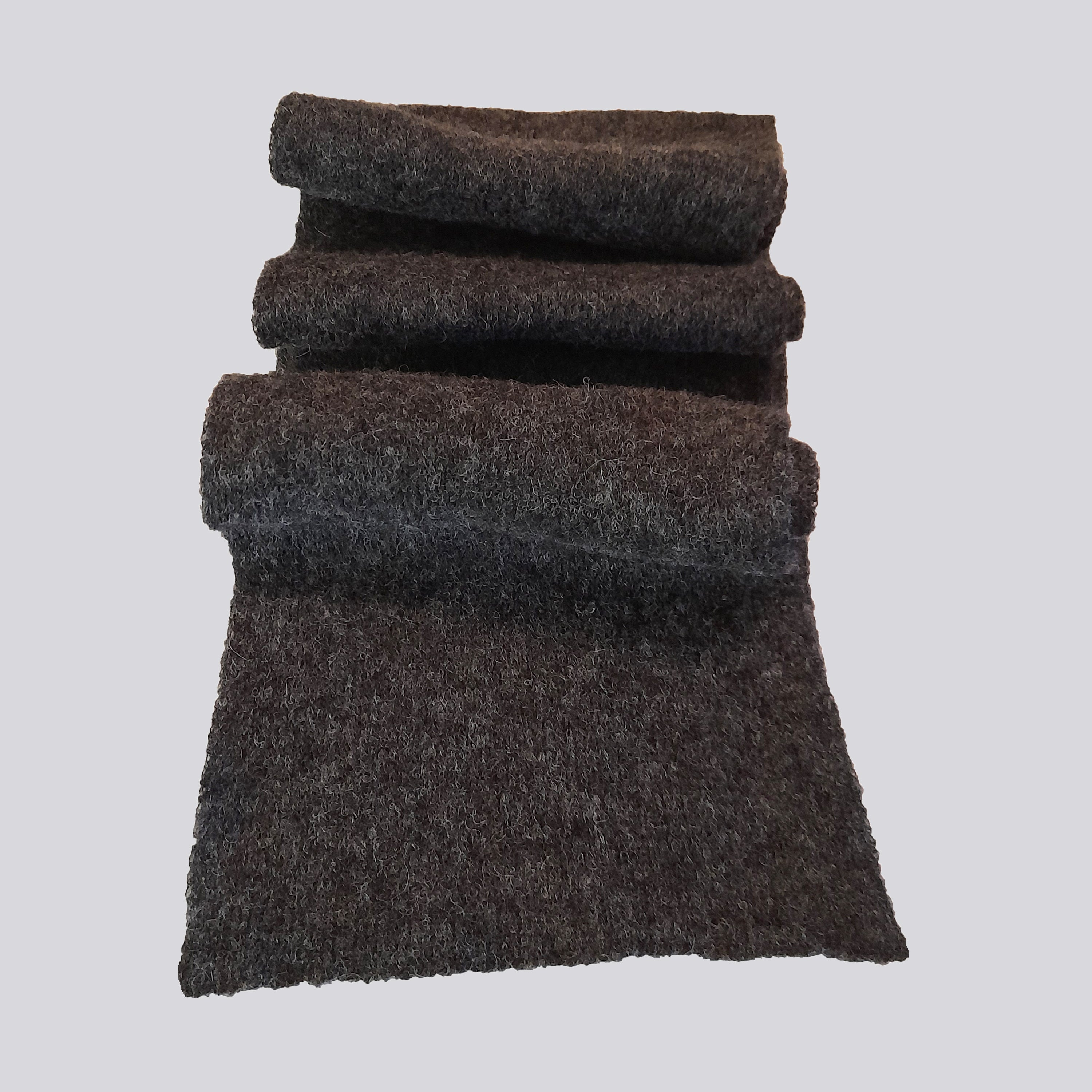 Smooth Alpaca Scarf Super Soft Dark Charcoal