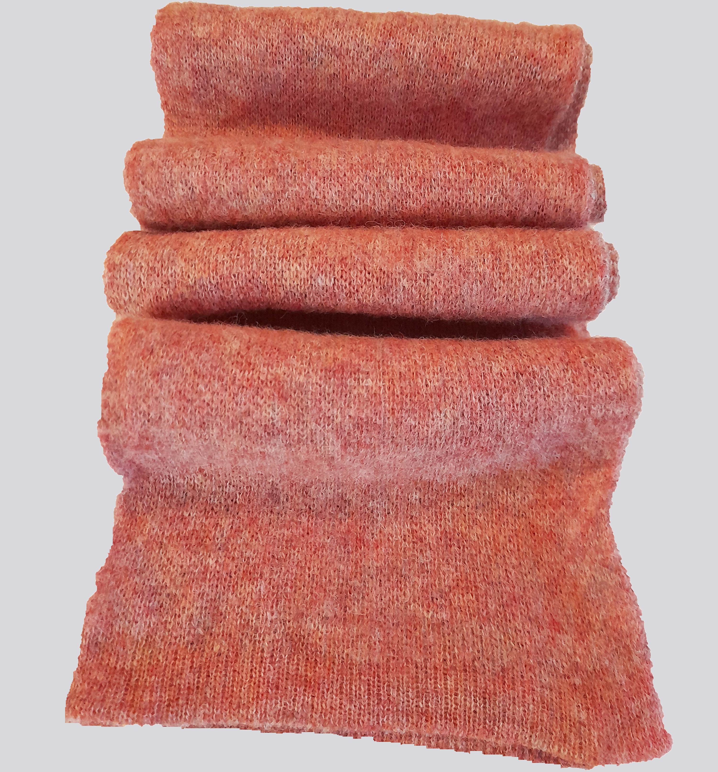 Smooth Alpaca Scarf Super Soft Coral