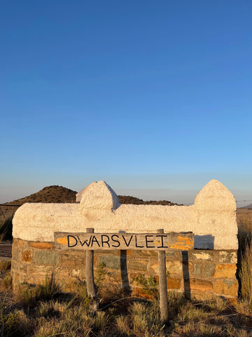 The entrance to Dwarsvlei Farm 