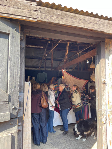 Market held in the barn