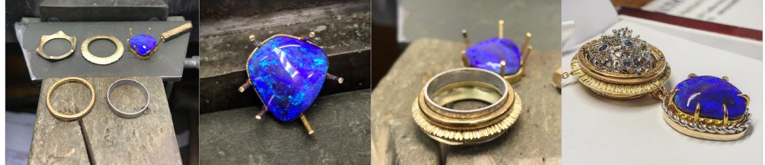 Pendentif en opale Bijoux en or faits à la main
