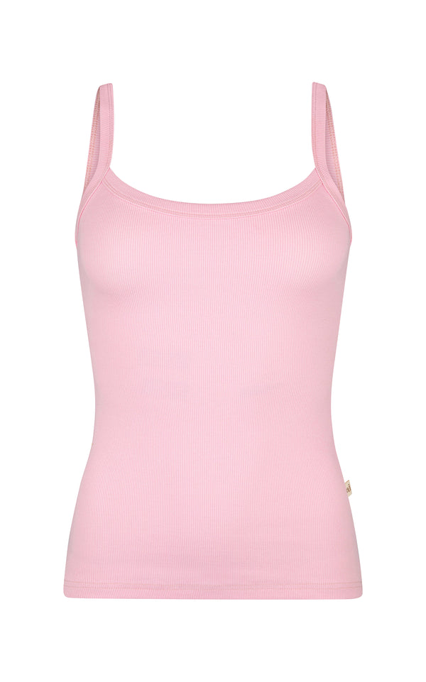 On The Go Rib Tank Pale Blue – Araminta James