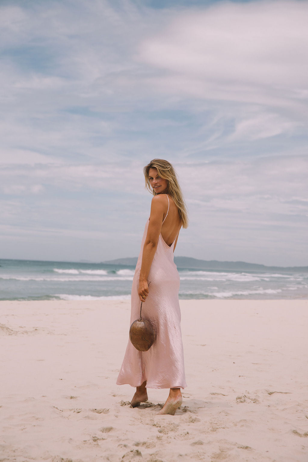 The Georgina Slip Dress Blush