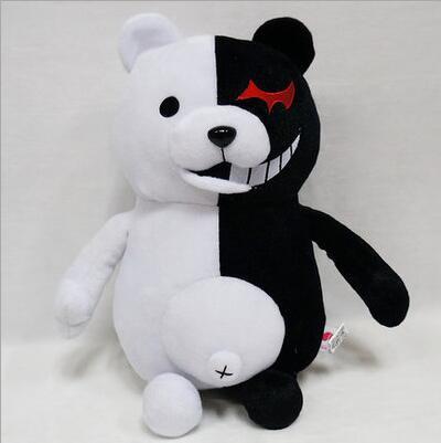 1pcs 10 Inch 25cm Dangan Ronpa Monokuma Doll Plush Toys Black