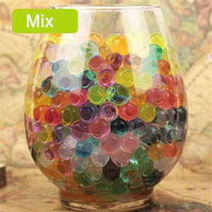 2016 1000pcs Multi Colors Water Plant Flower Jelly Crystal Soil Mud Water Pearls Vase Soil Water Beads Balls Bead Decoration