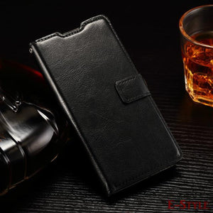 Phone Cases For Huawei Ascend P8 Lite Retro Crazy Horse Pattern Flip Wallet Pu Leather For Huawei P8 Lite Mini Case Cover