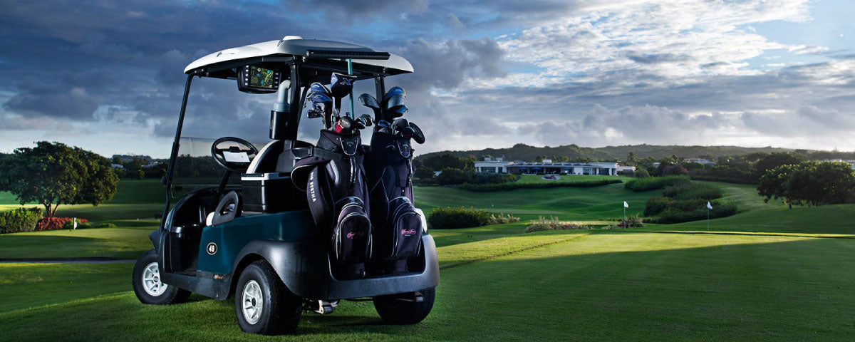 golf cart overlooking golf course golf cart mats accesory blog