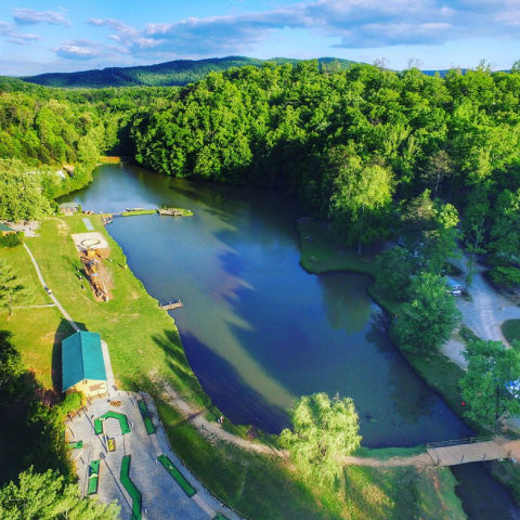 golf cart Hidden Creek Camping Resort Marion North Carolina