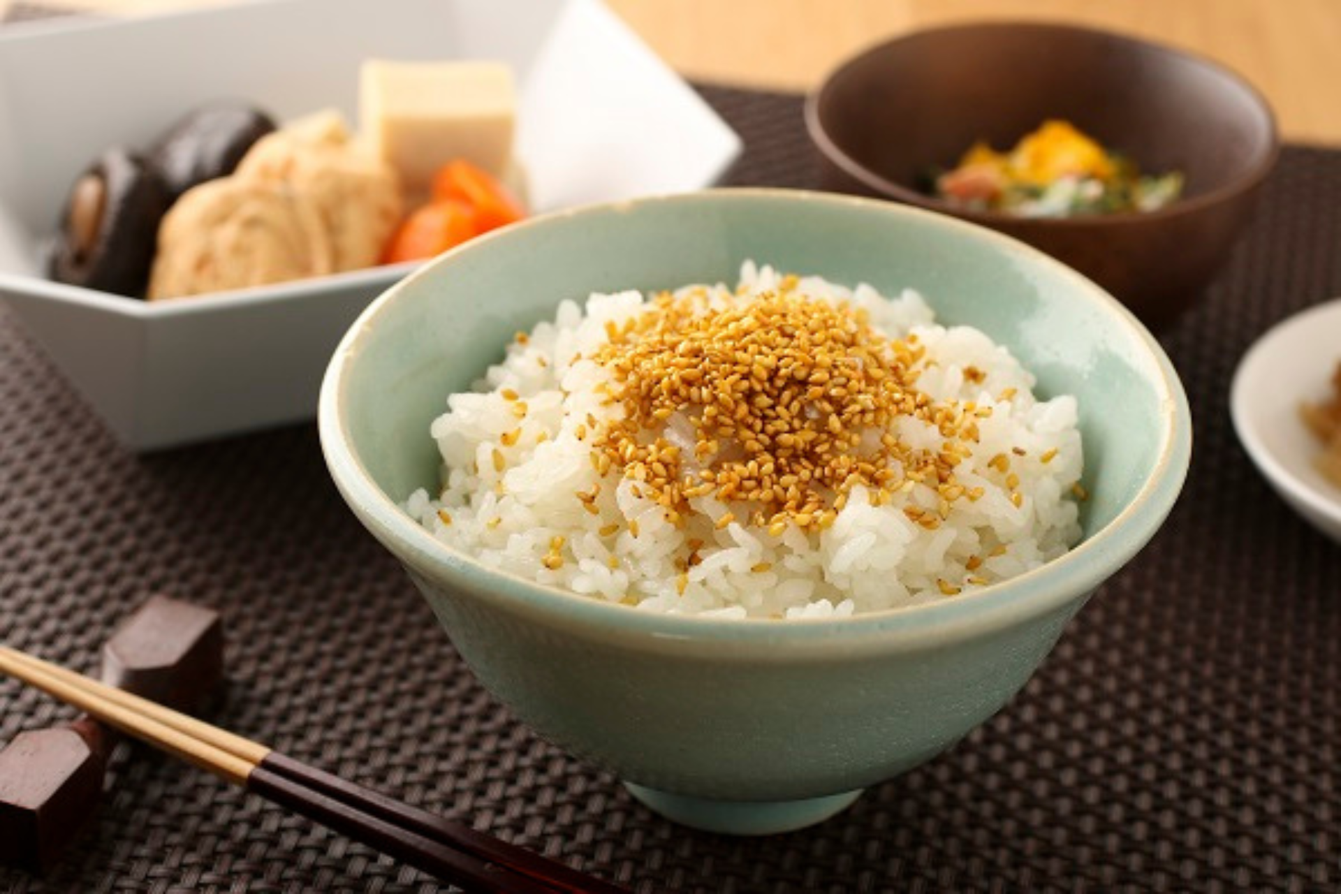 Furikake on a bowl of rice