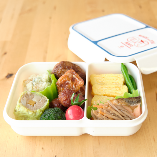 CB Japan Foodman Thin Lunch Box 800ml Clear Navy