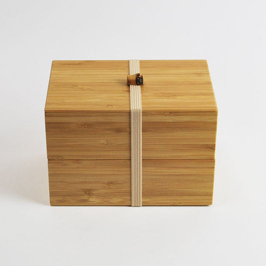 Kosuga 2 tiered square lunch box (L)