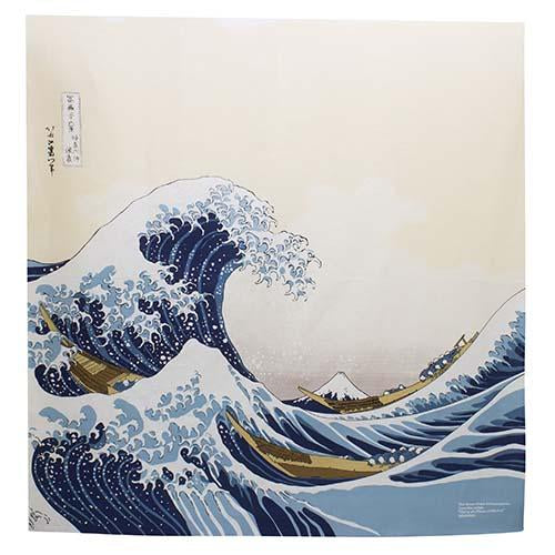Image of 104cm Large Hokusai Ukiyo-e Furoshiki | The Great Wave off Kanagawa