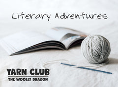 the woolly dragon literary yarn club hand dyed yarn