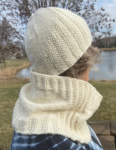 Great Divide hat and cowl knitting pattern 