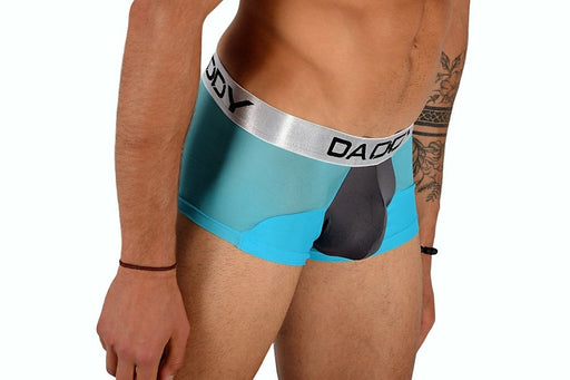 Daddy Underwear Boxer Trunk shorty Grey yellow sheer fabric DDG002 MX3 —