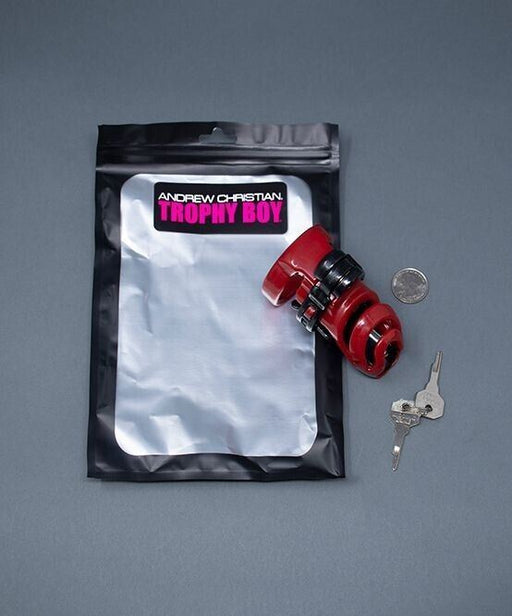 andrew christian trophy boy small chastity c cage os red 8769 37