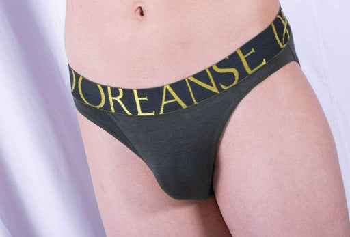 Doreanse Athletic Contrast Slip Brief 1221 Black Mens Underwear