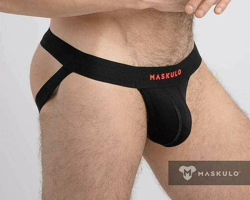 Black Pouch Jockstrap Men - Sexy Leather Jockstrap, Maskulo