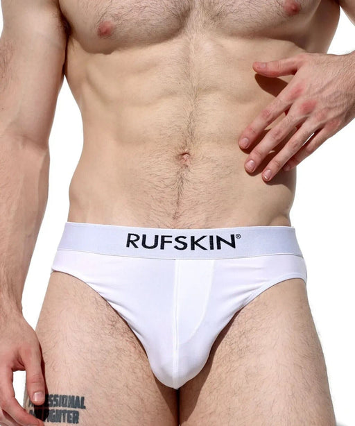 RUFSKIN Brief HORN Thin-Hip Perforated Mesh Stretchy Nylon Black Briefs 60  — SexyMenUnderwear.com