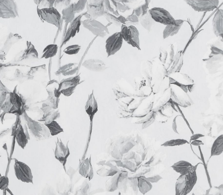 black and white floral wallpaper