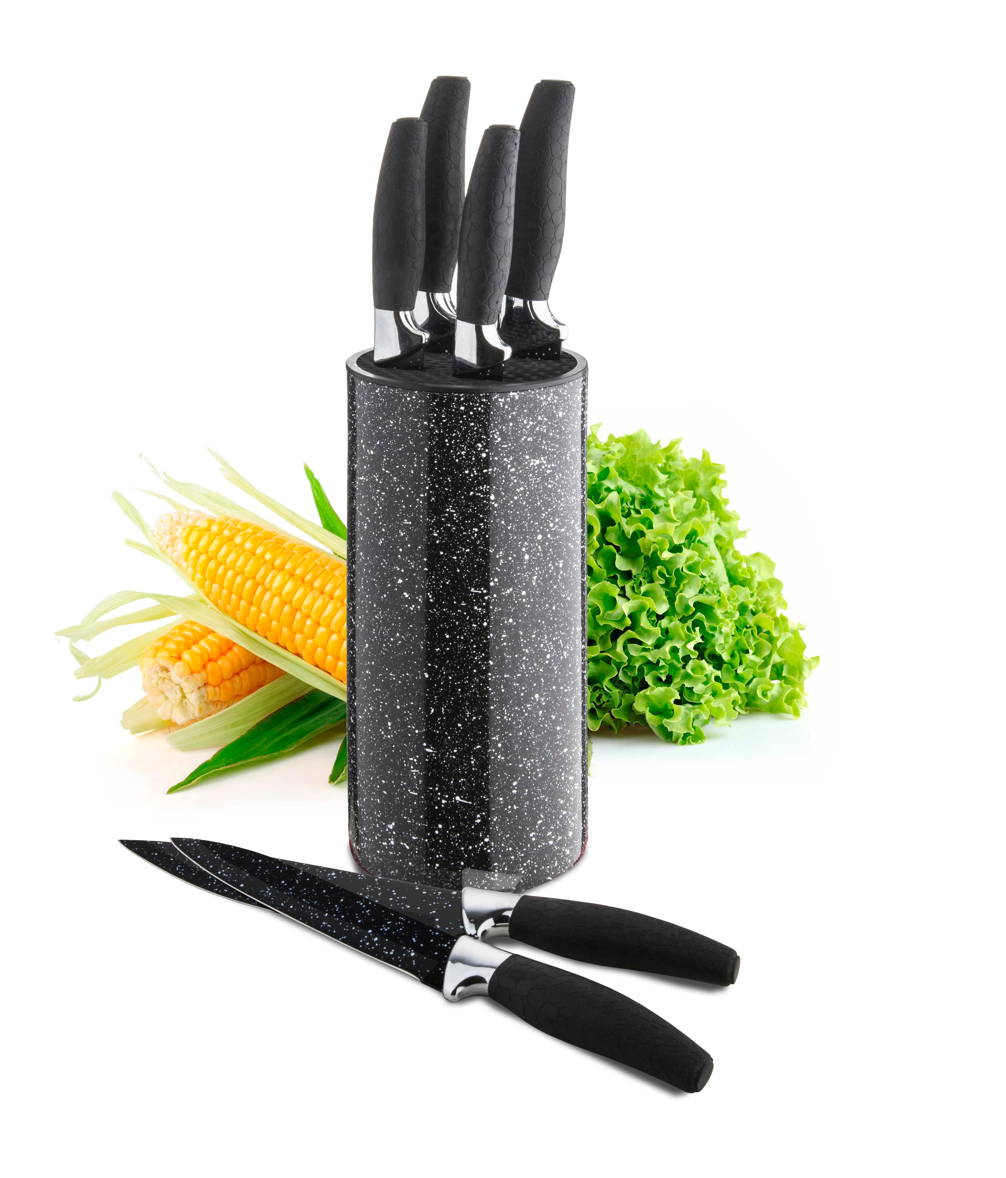 7pcs Kitchen Knife Sets with Grindstone Forged Chef Knife Marble