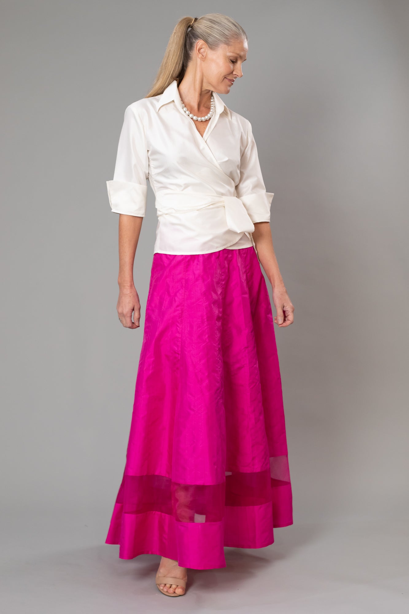 fuchsia gowns for mother of the bride