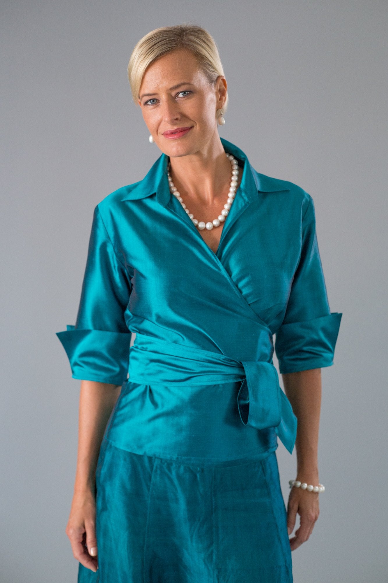 teal mother of the bride