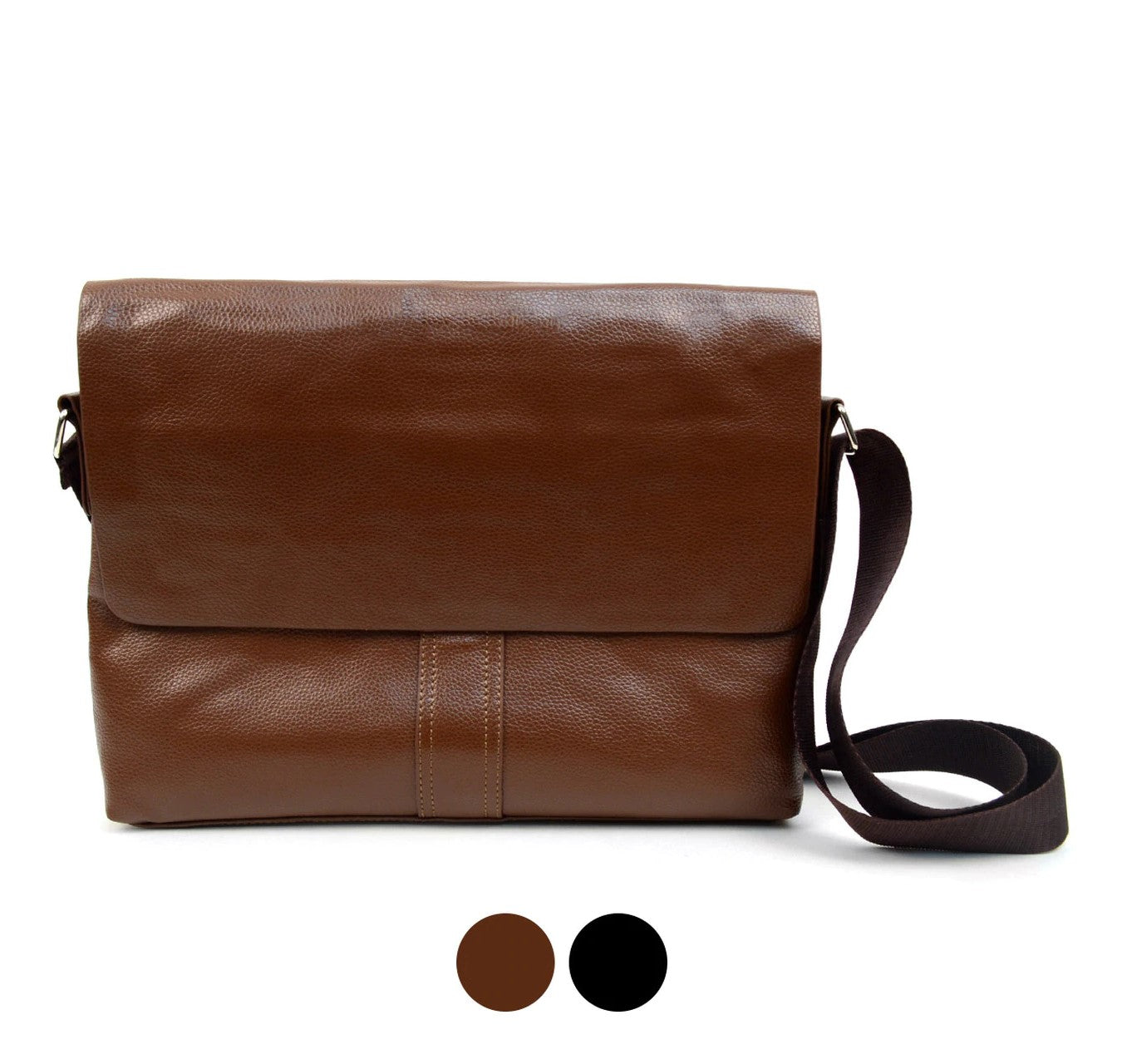 classic leather messenger bag