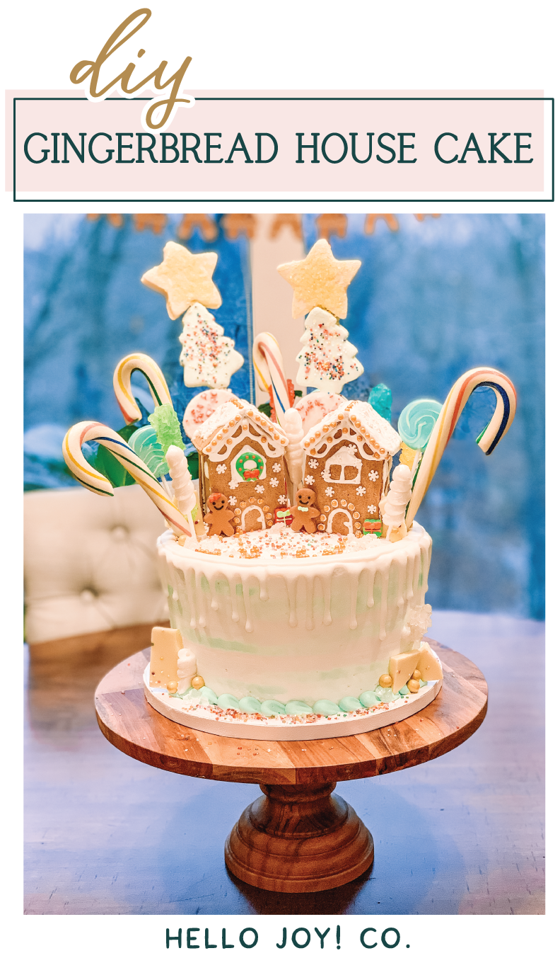 DIY Gingerbread House Cake