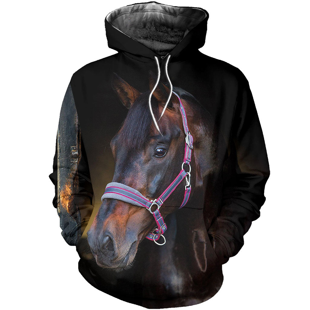 3d horse hoodie