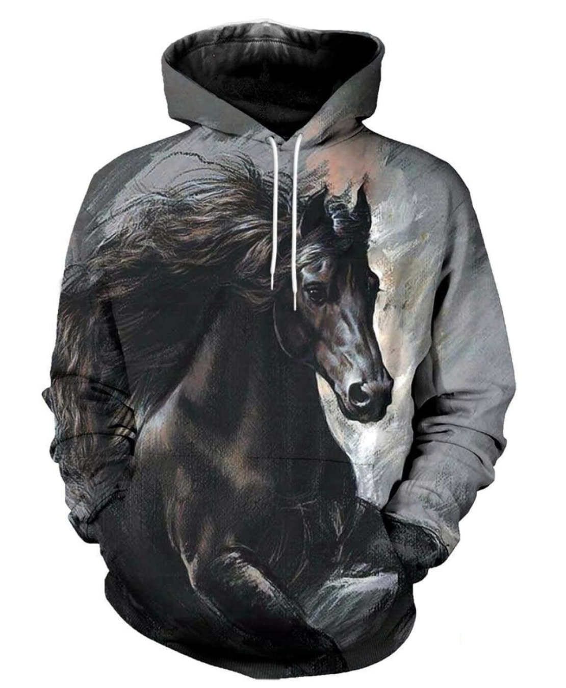 3d horse hoodie