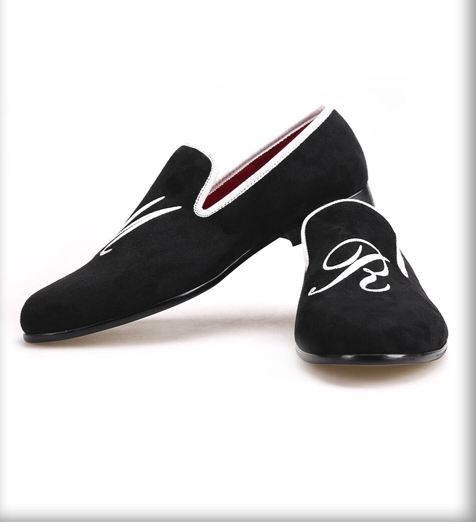 custom embroidered loafers