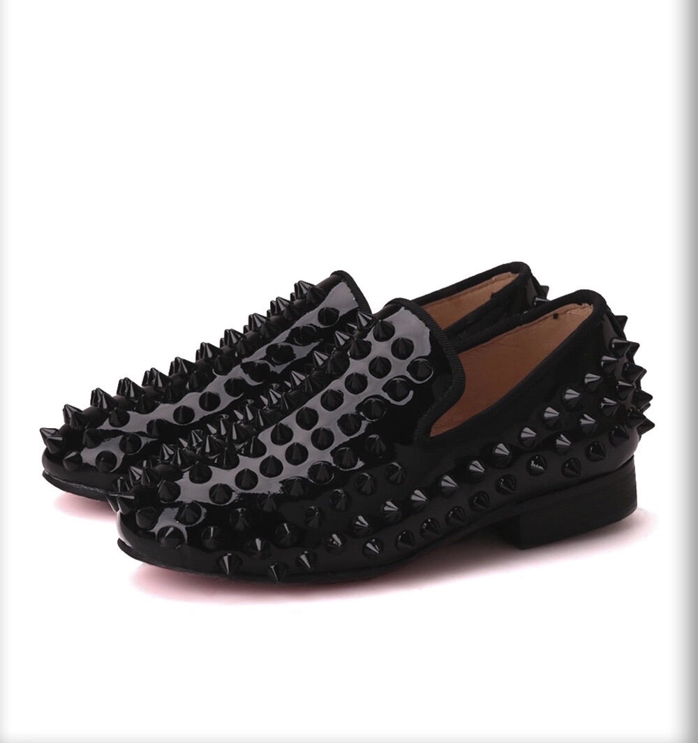 Kids Black children spikes Shoes 