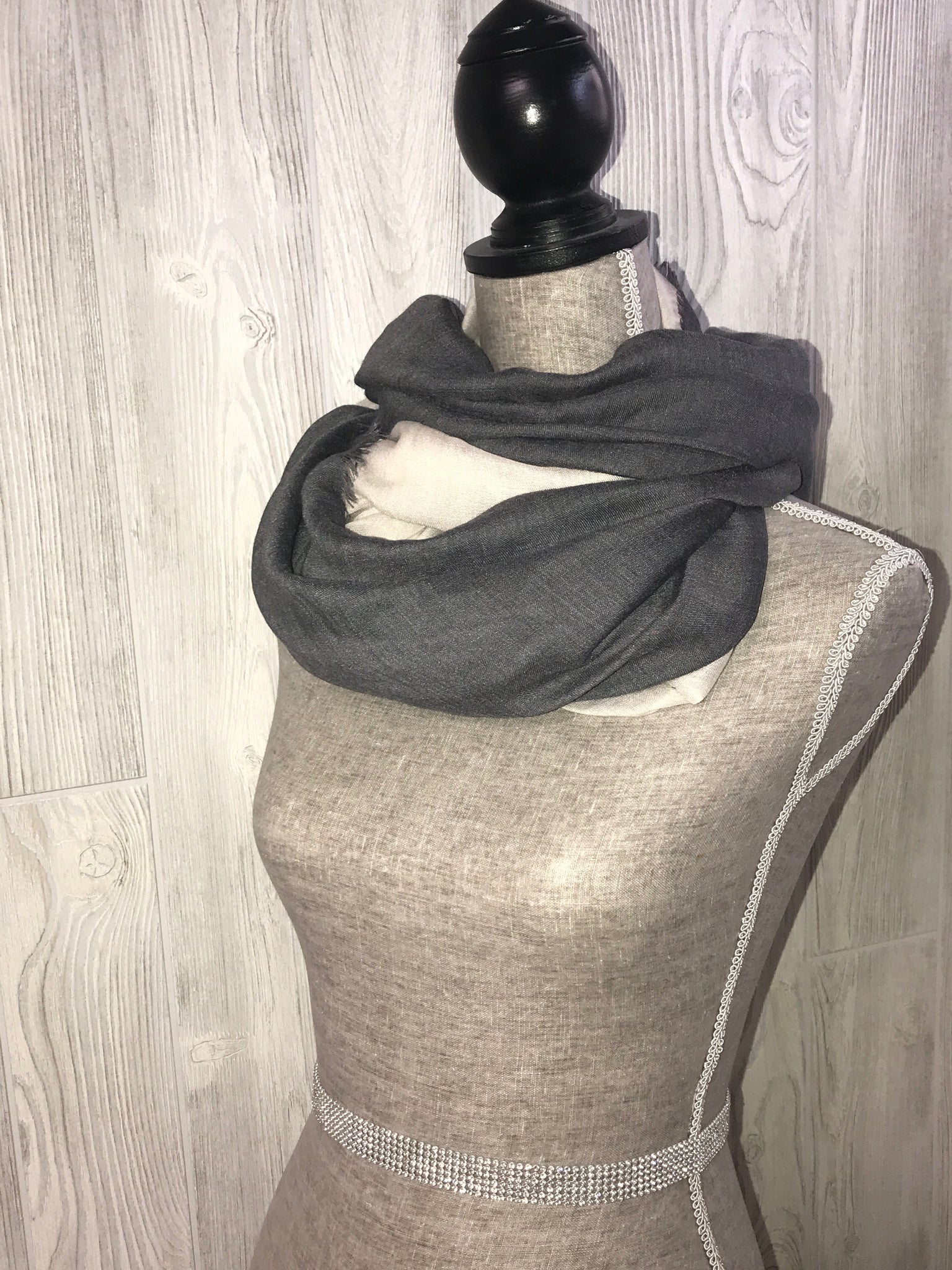 black summer scarf