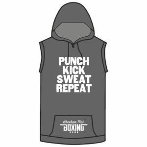 boxing sleeveless hoodie