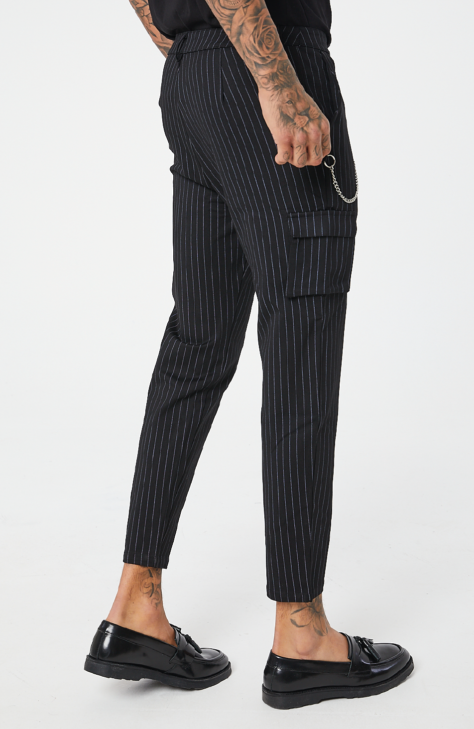 pinstripe cargo pants