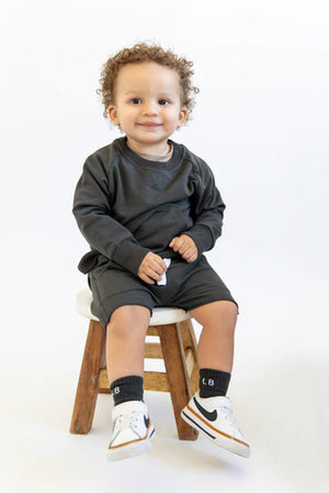 Pocket Pullover - Charcoal - Sweetest Beginnings
