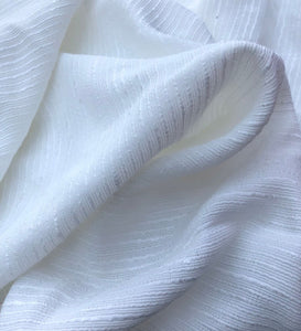 56 Spanish Tencel Lyocell Cotton Spandex Stretch Gabardine Twill Satin  White Woven Fabric By the Yard