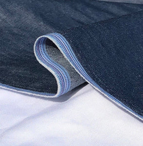weefgetouw Primitief Brig 58" 100% Cotton Pima Chambray Denim 6 OZ Dark Blue Apparel Woven Fabric By  the Yard | APC Fabrics